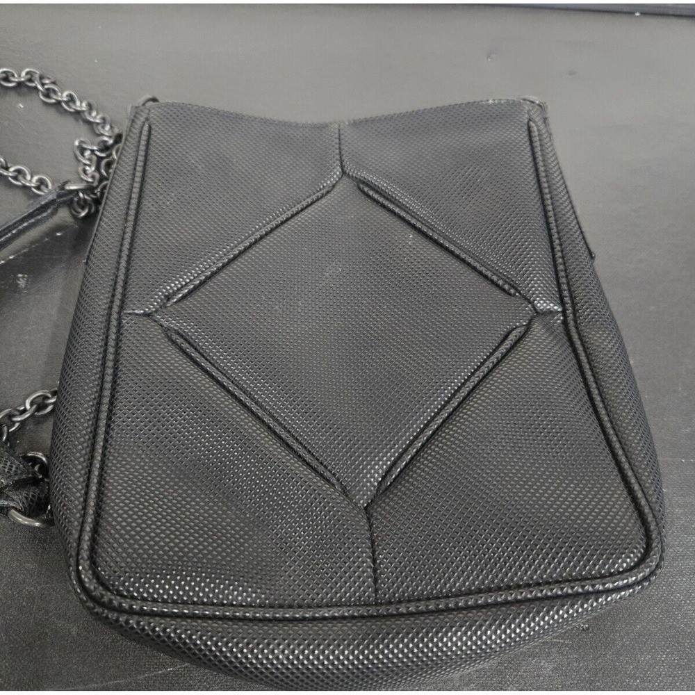 Bottega Veneta Black PVC Leather Crossbody Bag